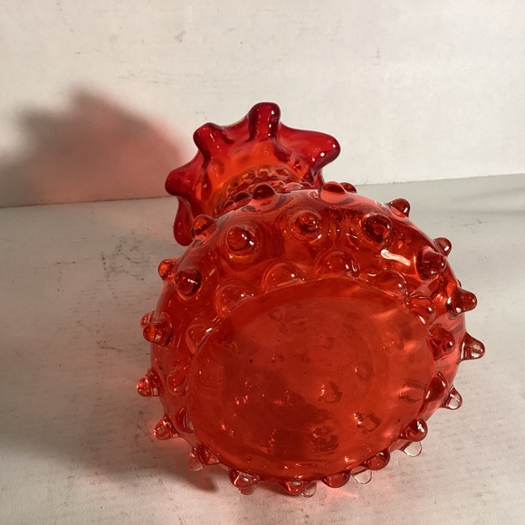 Mid century Empoli Italian spike hobnail vase - Picture 6 of 7